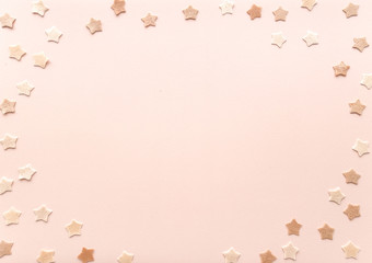 Tender pink star background