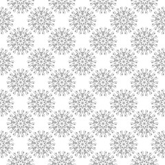 Gray seamless pattern on white background