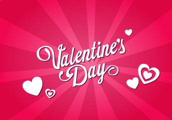 St. Valentine's Day.  Love & Hearts. Simple & Sweet Vector card, background, graphic, illustration, banner AI / EPS 10 vol. 1