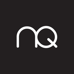 initial letter rounded logo modern white