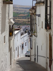 Fototapeta premium Arcos de la Frontera​, pueblo blanco de Cádiz (Andalucia, España)