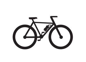 Fototapeta premium Vector illustration - Flat mountain bike icon. 