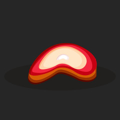 Illustration of Red Meat isolated on background