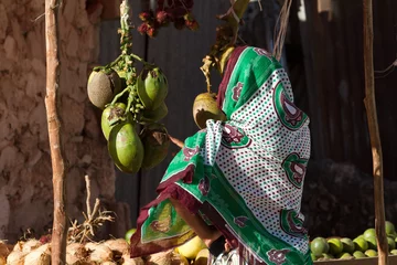 Fotobehang straatbeelden van de mensen en plaats van zanzibar © franco lucato