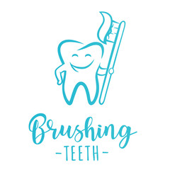 'Brushing teeth' inspirational motivation poster