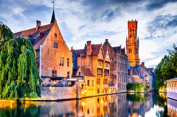 Zelfklevend Fotobehang Belfort, Brugge, België © ecstk22