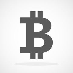 Bitcoin icon. Vector illustration