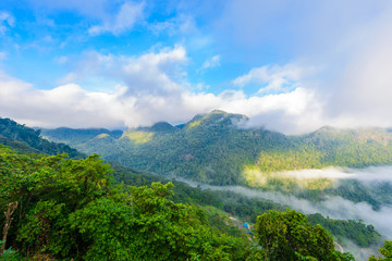 view from Sui Thang viewpoint at Angkhang mountain