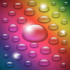 Water drops realistic