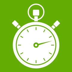 Stopwatch icon green