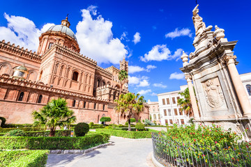 Fototapeta na wymiar Palermo, Sicily, Italy. Norman Cathedral