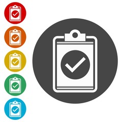 Checklist icon, checklist icon form approved 