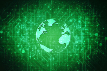 

2d illustration technology background