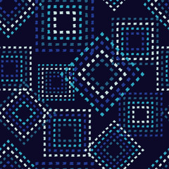 Ethnic boho seamless pattern. Embroidery on fabric. Scribble texture. Folk motif. Textile rapport.