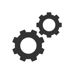 Cogwheels black icon