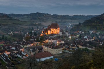 Biertan, one of the most important Saxon villages with fortified church in Transylvania, UNESCO World Heritage monument in Romania.