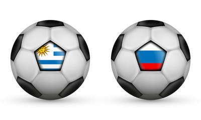 Obraz premium Fußball - Uruguay vs. Russland