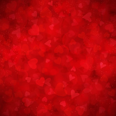 Red vector background for Valentines day