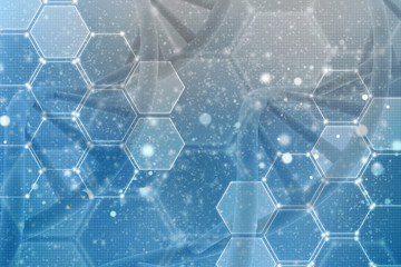 3d render of dna structure, abstract background