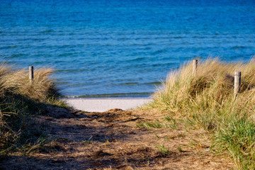 Zugang zum Strand der Ostsee