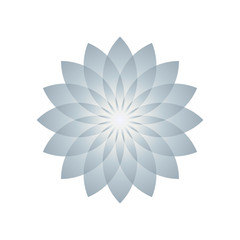 Lotus plant symbol. Vector illustration