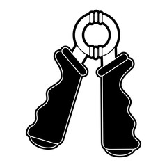 Hand grip accesory icon vector illustration graphic design