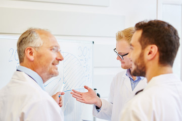 Obraz premium Ärzte diskutieren in einem Workshop