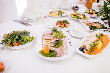 Photo of snack platters on the table
