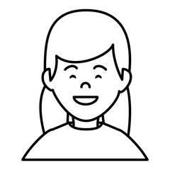 beautiful businesswoman avatar character vector illustration design
