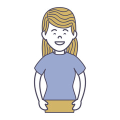 Obraz premium beautiful businesswoman avatar character vector illustration design