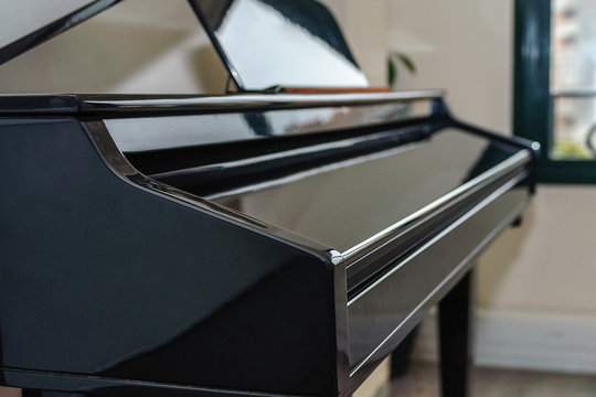 piano in the room close up