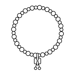 necklace elegant isolated icon vector illustration design