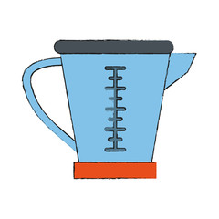 Measure cup isolated icon vector illustration graphic design