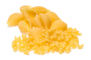 Pasta macaroni isolated on white background