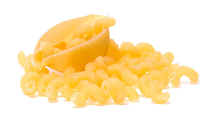 Pasta macaroni isolated on white background