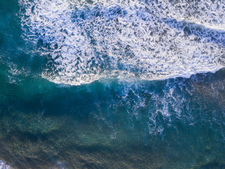 Aerial view of wave pattern.