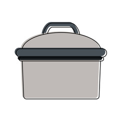 Kitchen pot isolated icon vector illustration graphic design