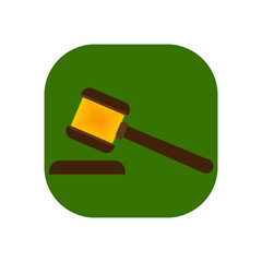 judge's hammer icon