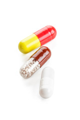 Medicine capsules pills.