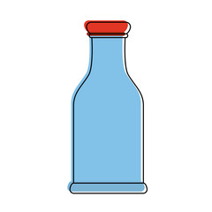 Glass bottle isolated icon vector illustration graphic design