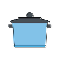 Kitchen pot isolated icon vector illustration graphic design