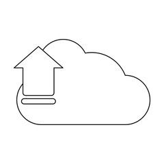 Cloud computing symbol icon vector illustration graphic design