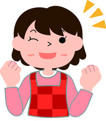 semi-long cut young mother Fine.eps