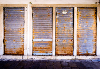 old rundown door