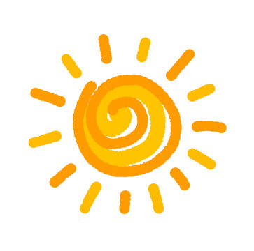Sun drawing symbol