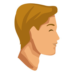 Man silhouette head icon vector illustration graphic design