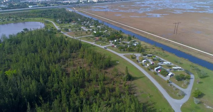 Markham Park camp ground aerial video