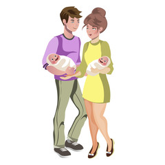 Family with two Child