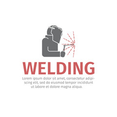 Welding line icon. Vector sign.