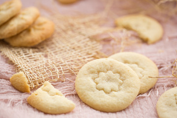 peanut biscuit background